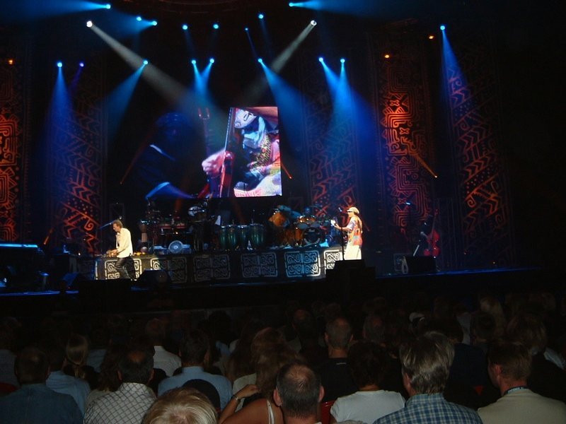 w_carlos1.jpg -  Performing with Santana  Oslo, Norway August 2003 