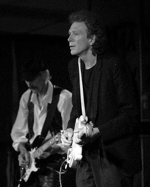 w_kenny.jpg -  With Kenny Brown at the Åmål Blues Festival  Åmål, Sweden 2002 
